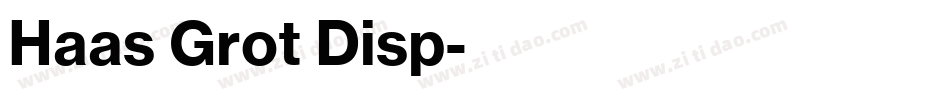 Haas Grot Disp字体转换